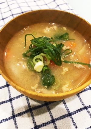 冷蔵庫にあるもの豚汁-レシピのメイン写真