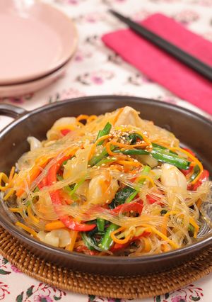 ささみでヘルシー野菜たっぷりチャプチェ風-レシピのメイン写真