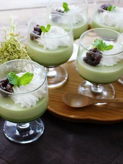 抹茶のパンナコッタ-レシピのメイン写真