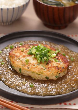 ふわふわ♡豆腐ハンバーグおろし和風ソース-レシピのメイン写真