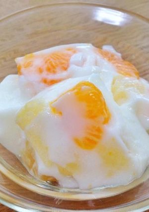 簡単に作れます！手作りヨーグルトゼリー-レシピのメイン写真