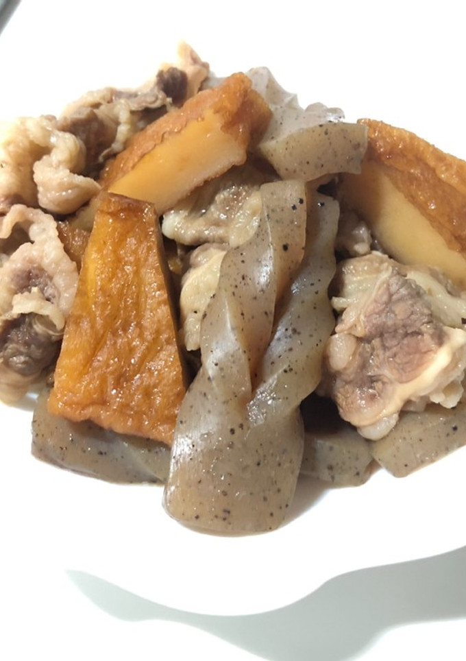 牛肉とさつま揚げとコンニャクの煮染め-レシピのメイン写真
