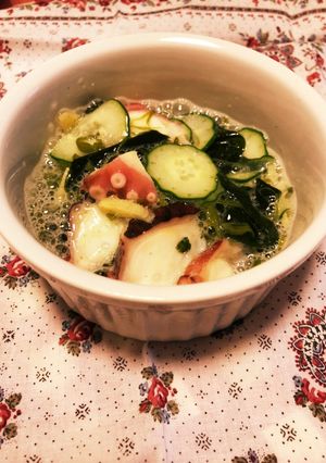 たことワカメとめかぶの酢の物-レシピのメイン写真
