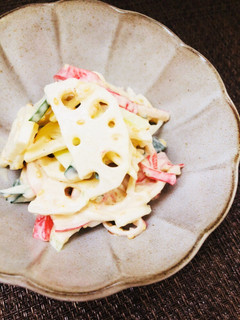 ごま油薫る♡簡単レンコンサラダ-レシピのメイン写真