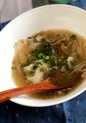 余った餃子・ワンタンの皮で絶品スープ！-レシピのメイン写真