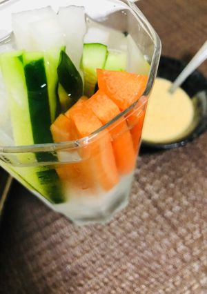 ヘルシー野菜スティック〜特製味噌マヨ-レシピのメイン写真