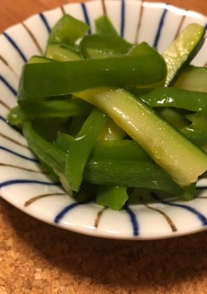 ズッキーニとピーマンの簡単おひたし-レシピのメイン写真