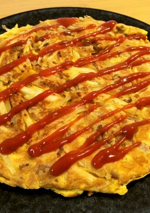 男の３０分料理：じゃがいもオムレツ-レシピのメイン写真