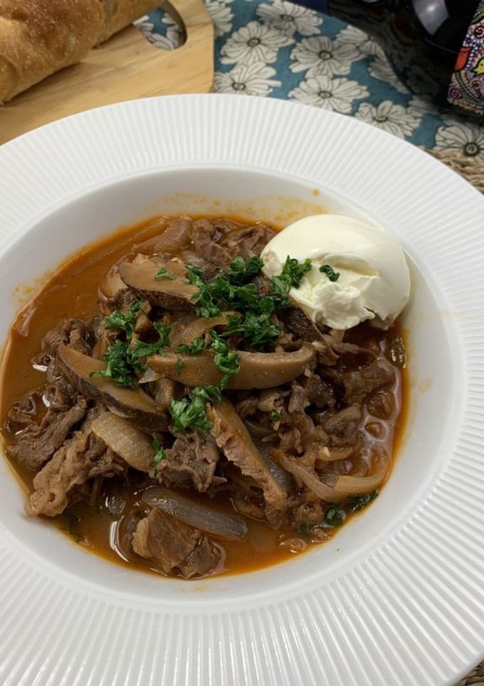 ギリシャ風牛肉としいたけのトマト煮-レシピのメイン写真