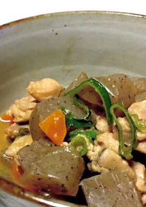 鶏とこんにゃくの味噌煮込み-レシピのメイン写真