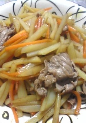 じゃがいもとにんじんのごま油炒め-レシピのメイン写真
