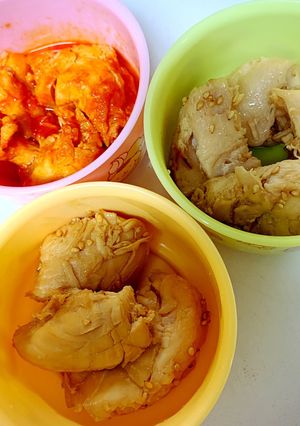 レンジで簡単！3種のヘルシーササミ-レシピのメイン写真