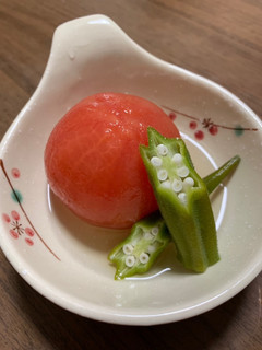 簡単おつまみ☆トマトの煮浸し!ひんやり-レシピのメイン写真