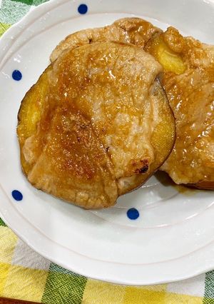 ひとりごはん さつまいもの肉巻き-レシピのメイン写真