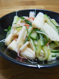 長芋ときゅうりとかにかまの酢の物-レシピのメイン写真