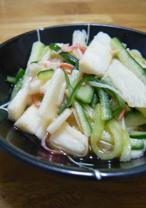 長芋ときゅうりとかにかまの酢の物-レシピのメイン写真
