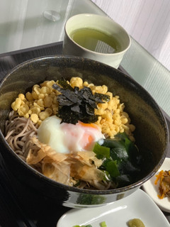 温玉冷やしたぬき蕎麦-レシピのメイン写真
