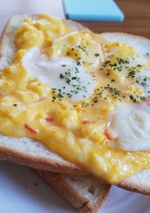 食パン１枚でホットサンドピザ風！-レシピのメイン写真
