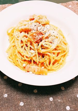 トマトと厚切りベーコンのアマトリチャーナ-レシピのメイン写真