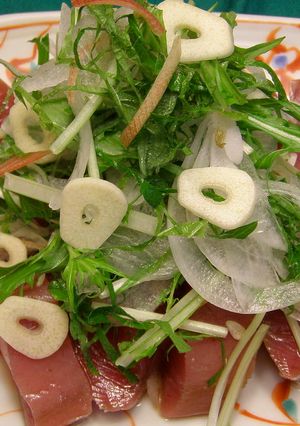 薬味タップリのカツオのたたき-レシピのメイン写真