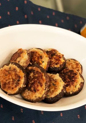 味ぽんに合う！ジューシー椎茸の肉詰め-レシピのメイン写真