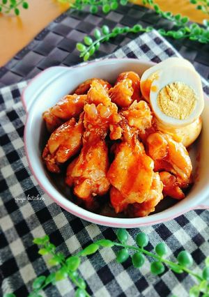 だしまろ酢で簡単☆手羽元のケチャップ煮。-レシピのメイン写真