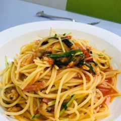รูปของ うちのフレッシュトマトのパスタ