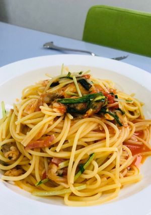 うちのフレッシュトマトのパスタ-レシピのメイン写真