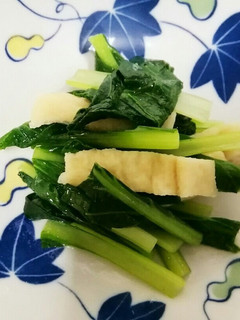 小松菜とうすあげの透明醤油仕立て-レシピのメイン写真