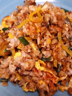 ピリ辛納豆たくあんチャーハン-レシピのメイン写真
