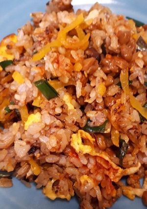 ピリ辛納豆たくあんチャーハン-レシピのメイン写真