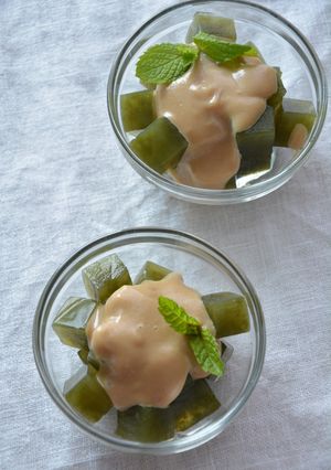 角切りところてんの白胡麻ソースかけ-レシピのメイン写真