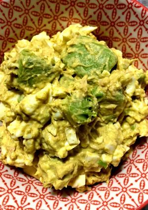 ゆで卵と色々サラダカレー風味-レシピのメイン写真