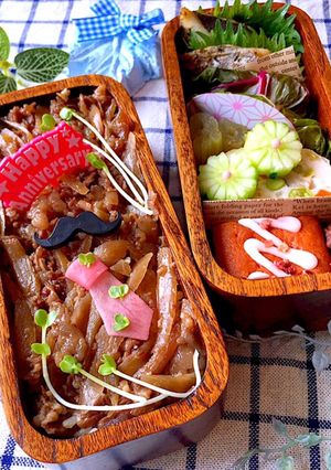 父の日　牛肉しぐれ煮　玄米弁当　詰め方-レシピのメイン写真