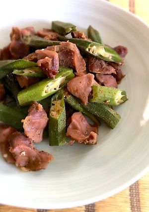 砂ぎもとオクラのカレーソテー-レシピのメイン写真