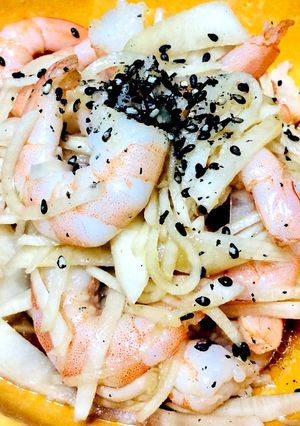 エビと大根のサラダ-レシピのメイン写真