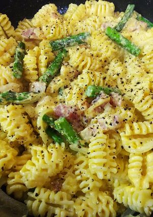絶品パスタ・卵とベーコンのカルボナーラ-レシピのメイン写真