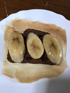 コストコチョコチップマフィンのバナナ乗せ-レシピのメイン写真