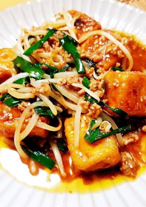 肉味噌炒め 高野豆腐アレンジレシピ-レシピのメイン写真