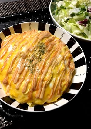 麺よりキャベツが食べたい人のオム焼きそば-レシピのメイン写真