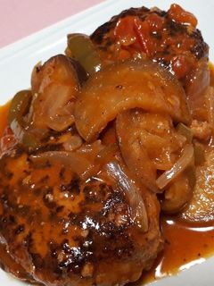 簡単 煮込みハンバーグ-レシピのメイン写真