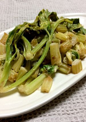 低糖質☆セロリのおかかマヨ炒め-レシピのメイン写真