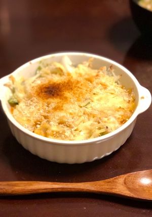 ささみとアボカドのマヨ味噌グラタン-レシピのメイン写真