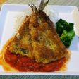 いわしのフライ☆トマトソースでビストロ風
