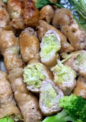照りうまっ！豚ももで塩キャベツ肉巻き-レシピのメイン写真