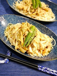 冷やしそば始めました☆ゆず胡椒味噌鶏-レシピのメイン写真