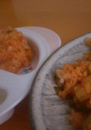 離乳食？息子と一緒ランチ～チキンライス～-レシピのメイン写真