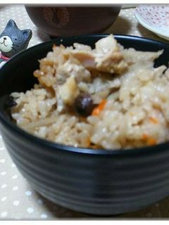 炊飯器で簡単!鶏とごぼうの炊き込みご飯-レシピのメイン写真