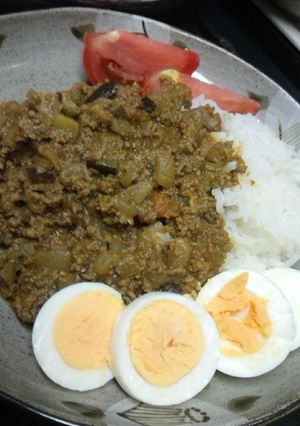なすのドライカレー 減塩バージョン有 -レシピのメイン写真