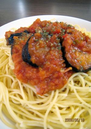 茄子＆ベーコン　トマトソースのパスタ-レシピのメイン写真